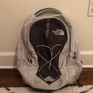 North face Jester Backpack Teal and Gray
